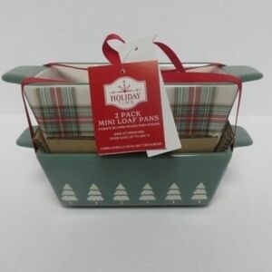 Holiday Time Red Ribbon Loaf Pan